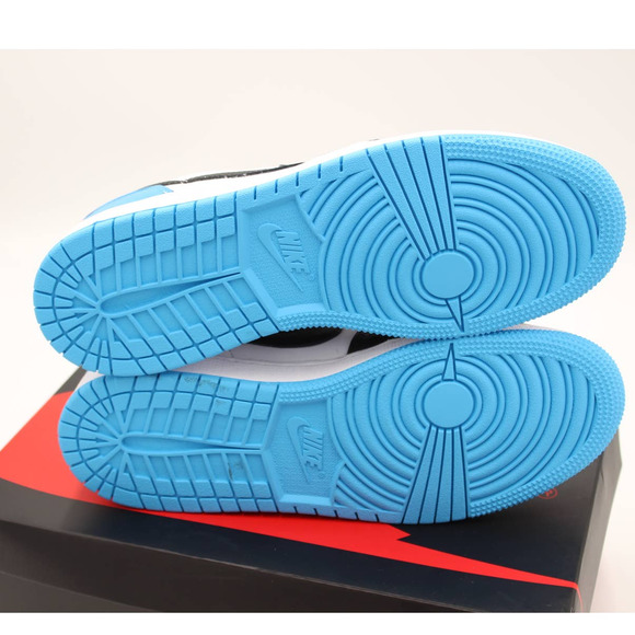 Air Jordan 1 Retro Low OG Black Dark Powder Blue (GS) Size 7Y Style CZ0858-104 5 - Picture 9 of 10